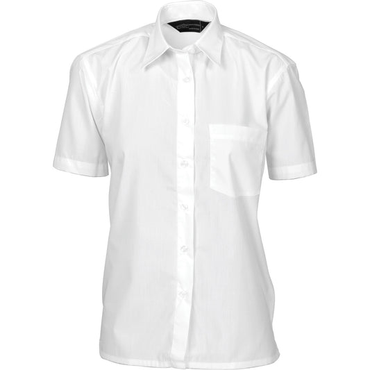 DNC Ladies Polyester Cotton Poplin Shirt - Short Sleeve 4201
