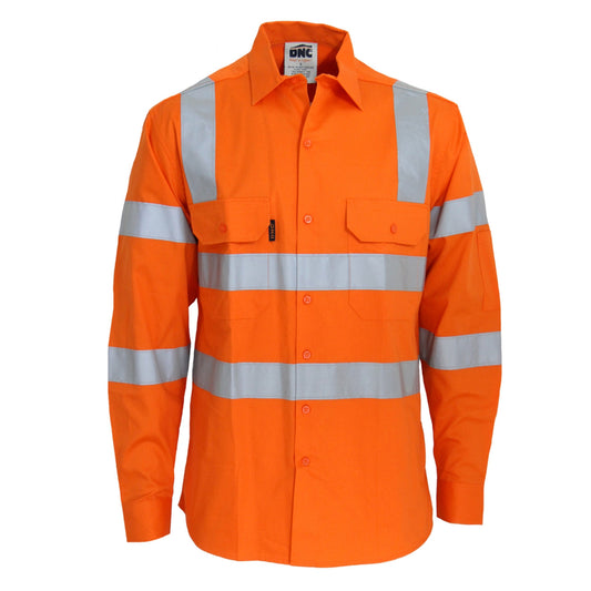 DNC HiVis L/W CSR R/Tape VIC Rail Shirt- LS 3741