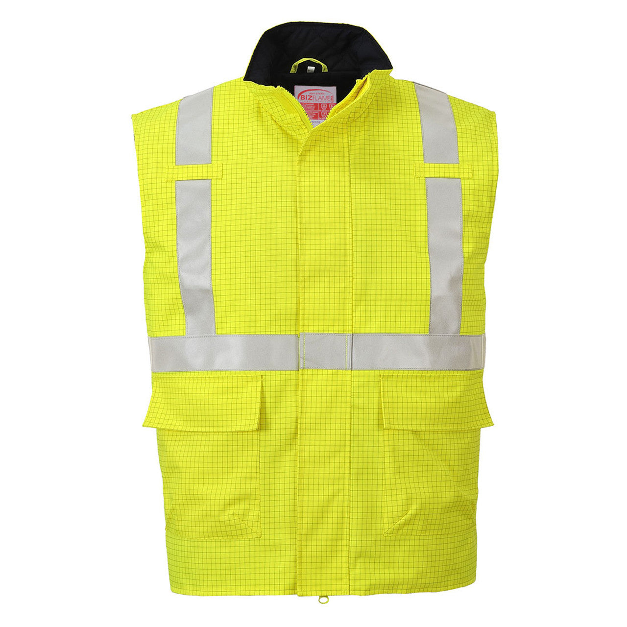 S776 - Bizflame Rain Hi-Vis Antistatic FR Bodywarmer