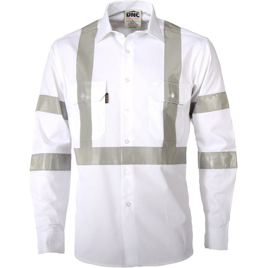 DNC RTA NIGHT WORKER WHITE SHIRT WITH CSR R/TAPE