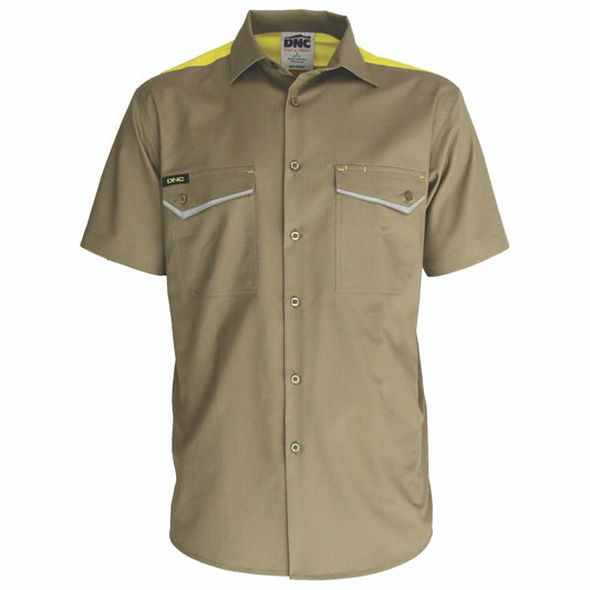 DNC RipStop Cool Cotton Tradies Shirt, S/S 3581