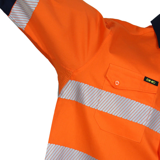 DNC HiVis 2 Tone Segment Taped Coolight Shirt 3648