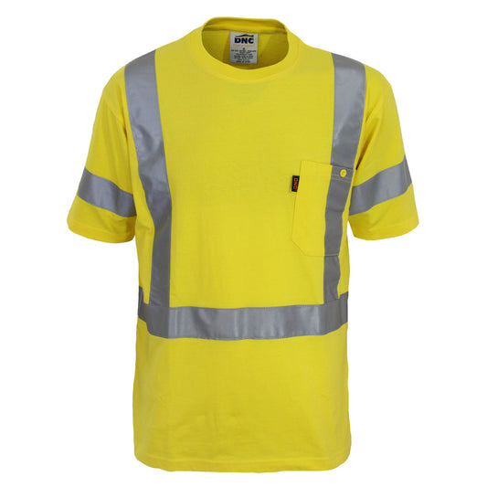 DNC Hi-Vis Cotton taped Tee Short Sleeve 3917