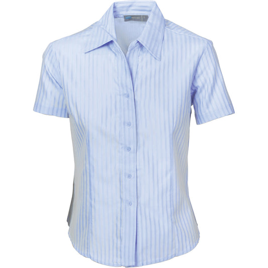 DNC Ladies Tonal Stripe Shirts - Short Sleeve 4235