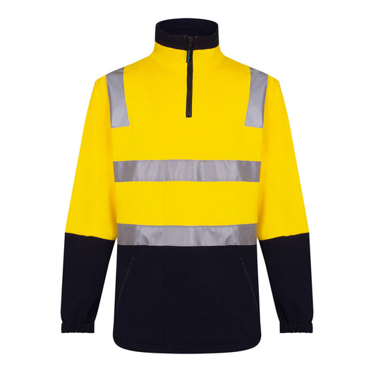 MF615 - Hi-Vis Contrast 1/4 Zip Brush Fleece