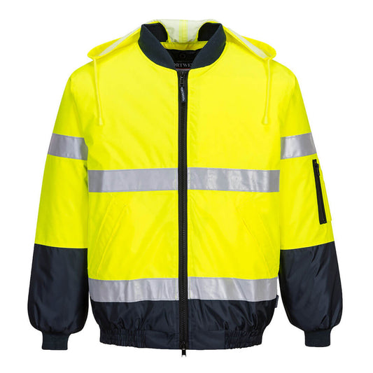 MJ504 - Hi-Vis Bomber Jacket with Tape