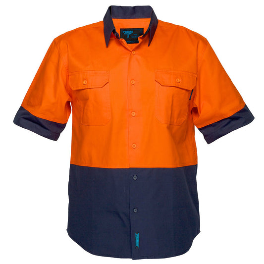 MS902 - Hi-Vis Two Tone Regular Weight Short Sleeve Shirt
