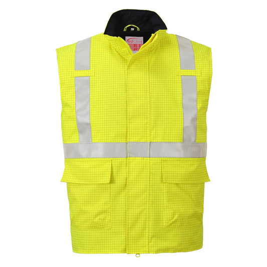 S776 - Bizflame Rain Hi-Vis Antistatic FR Bodywarmer