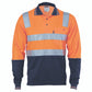 DNC Cotton Back HiVis Two Tone Polo Shirt with CSR R/ Tape - L/S 3818