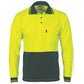 DNC HiVis Two Tone Cool Breathe Polo Shirt, Long Sleeve 3813