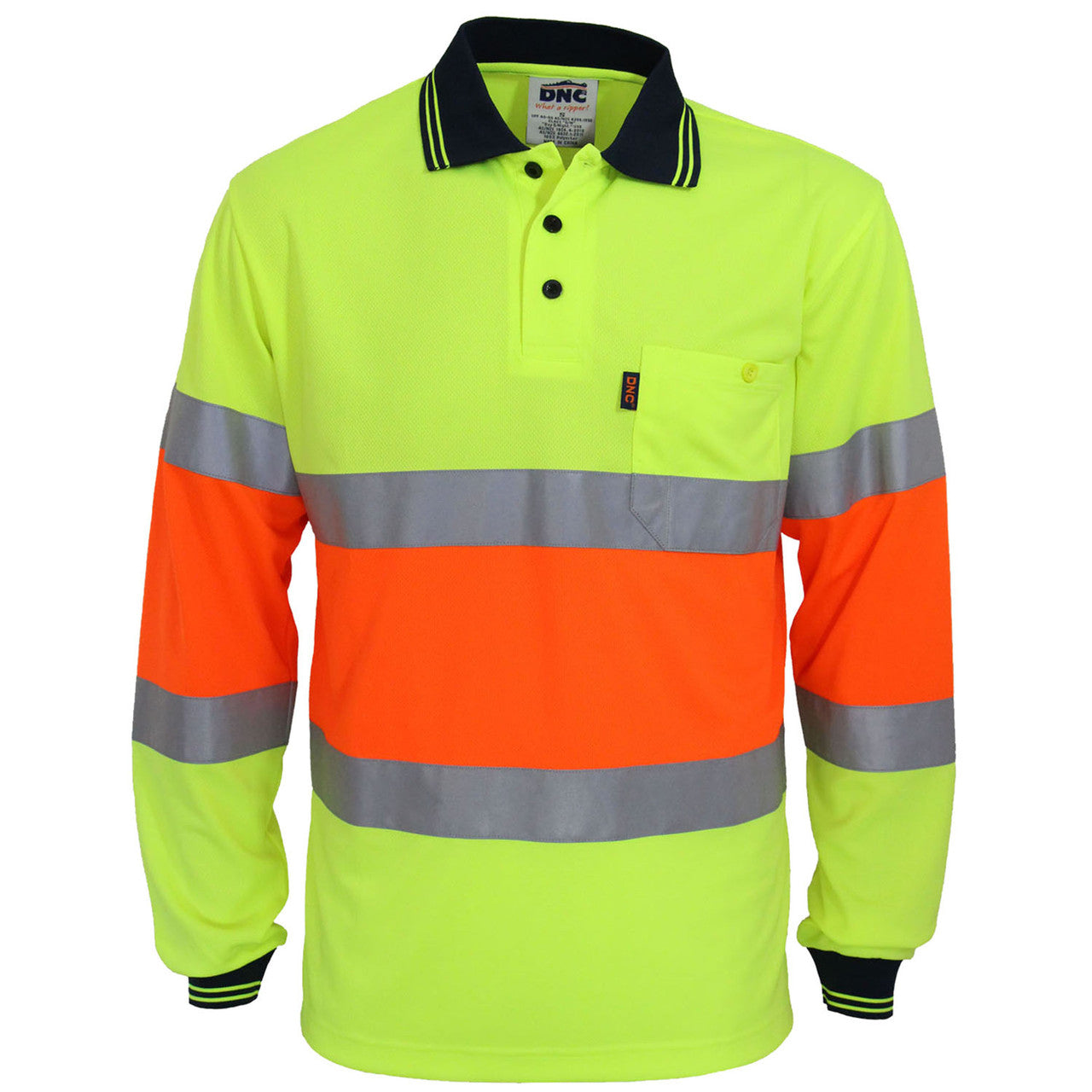 DNC Hi-Vis Cool-dry 2T Bio-motion D/N Polo 3709