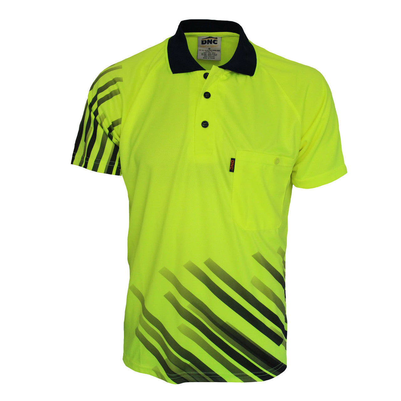 DNC Hivis Sublimated Stripe Polo 3565