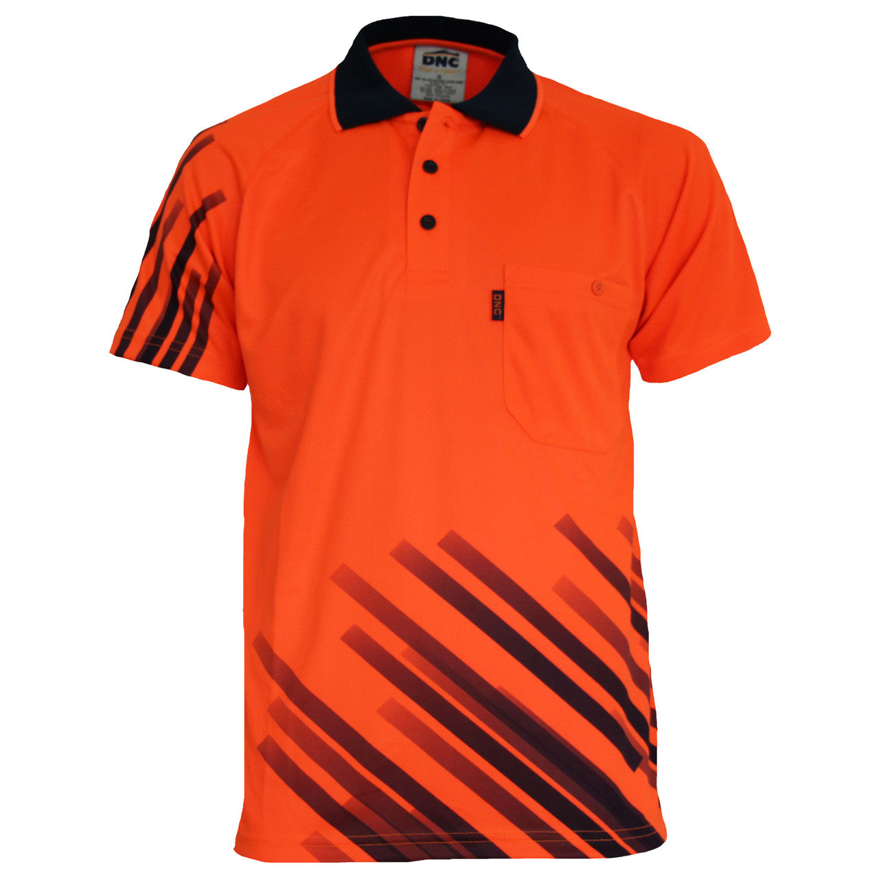 DNC Hivis Sublimated Stripe Polo 3565