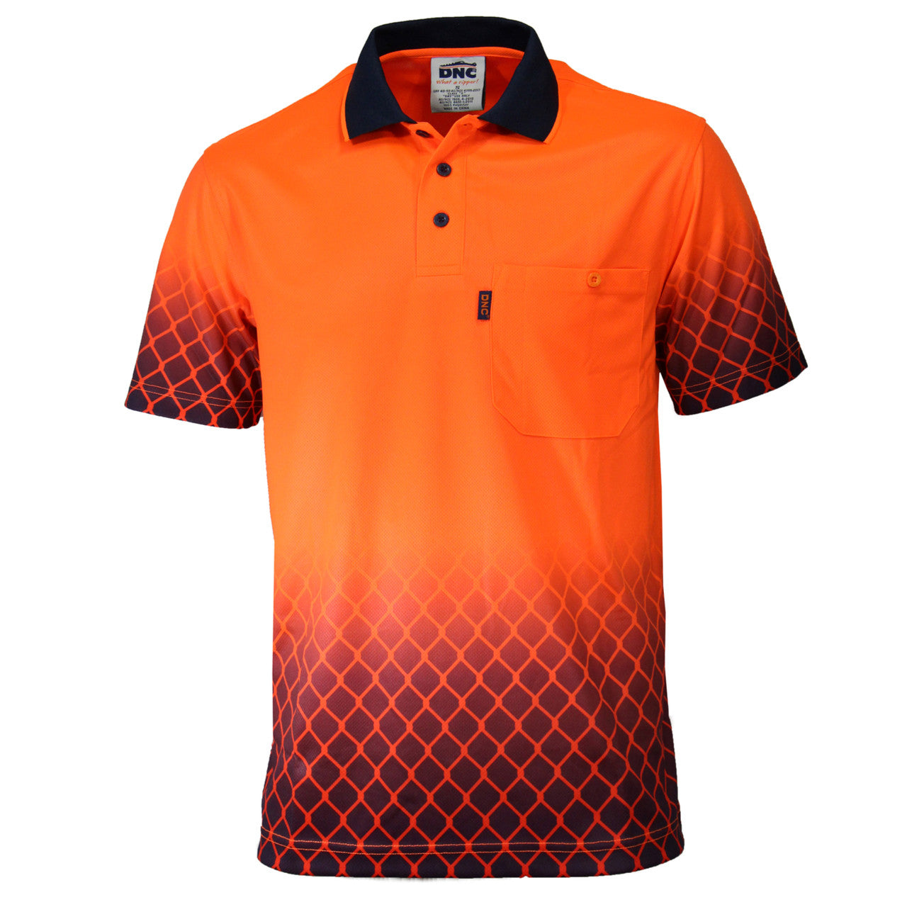 DNC HiVis Sublimated Metal Mesh Polo 3551