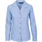 DNC Ladies Revere Collar Mini (Check) Houndstooth B.Shirt - long sleeve 4256