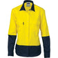 DNC Ladies HiVis 2 Tone Cool-Breeze Cott on Sh irt - Long Sleeve 3940