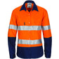 DNC Ladies HIVIS Cool-Breeze Cotton Shirt with CSR R/Tape - Long Sleeve 3786