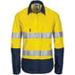 DNC Ladies HiVis 3 Way Cool-Breeze Cotton Shirt with Gusset Sleeve, 3M R/Tape - Long Sleeve 3749