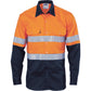 DNC HiVis Cool-Breeze Vertical Vented Cotton Shirt with Generic R/Tape - Long sleeve 3984