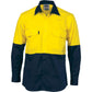 DNC HiVis Two Tone Cotton Drill Vented Shirt - Long Sleeve 3981