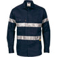 DNC HiVis Cool-Breeze Cotton Shirt with Generic R/Tape - Long sleeve 3967