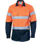 DNC HiVis Two Tone Drill Shirt with 3M 8910 R/Tape - Long Sleeve 3836