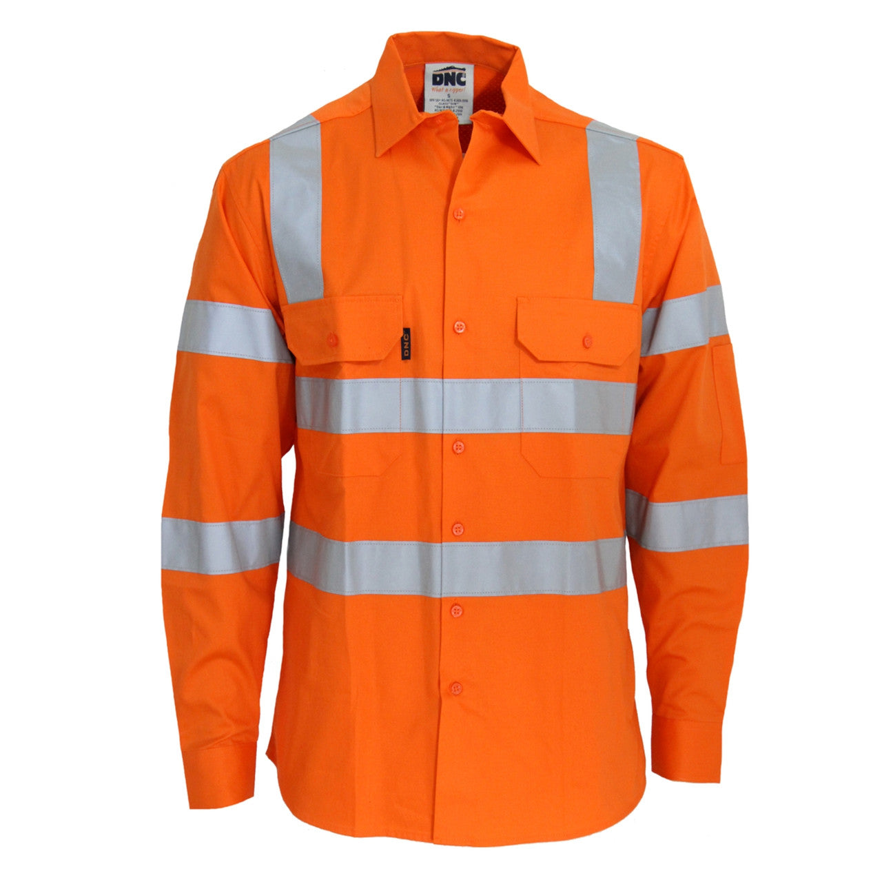 DNC HiVis L/W CSR R/Tape VIC Rail Shirt- LS 3741