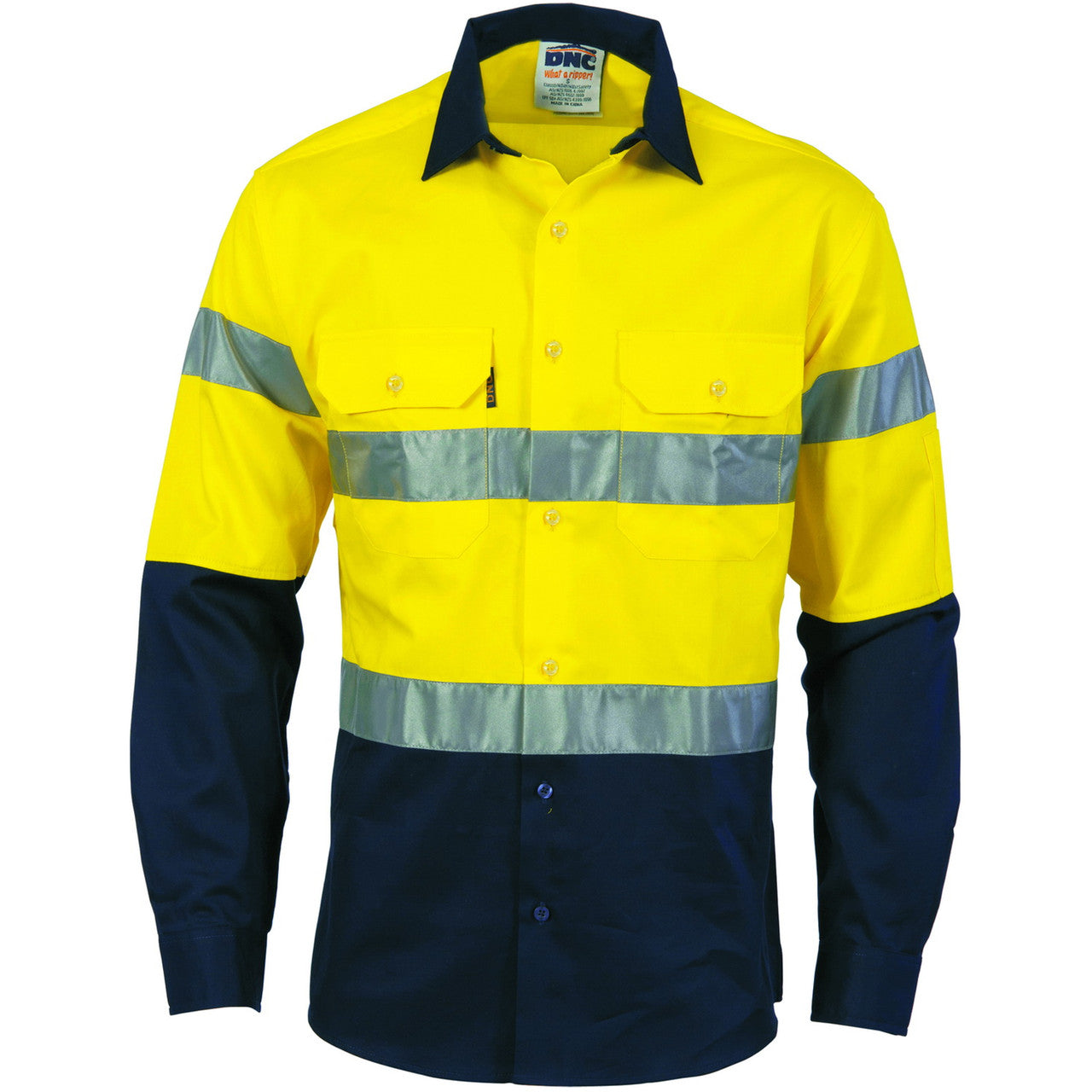 DNC HIVIS D/N 2 TONE DRILL SHIRT 3436
