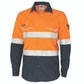 DNC Two-Tone RipStop Cotton Shirt with Reflective CSR Tape. L/S 3588
