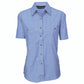 DNC Ladies Cotton Chambray Shirt - Short Sleeve 4105