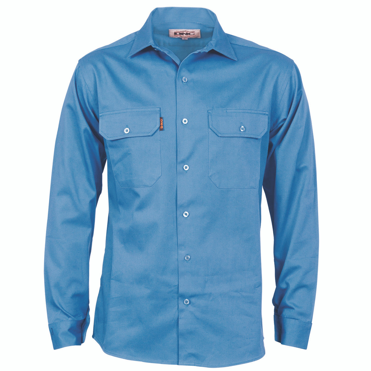 DNC Cotton Drill Work Shirt With Gusset Sleeve - Long Sleeve 3209