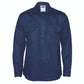 DNC Close Front Cotton Drill Shirt - Long Sleeve 3204