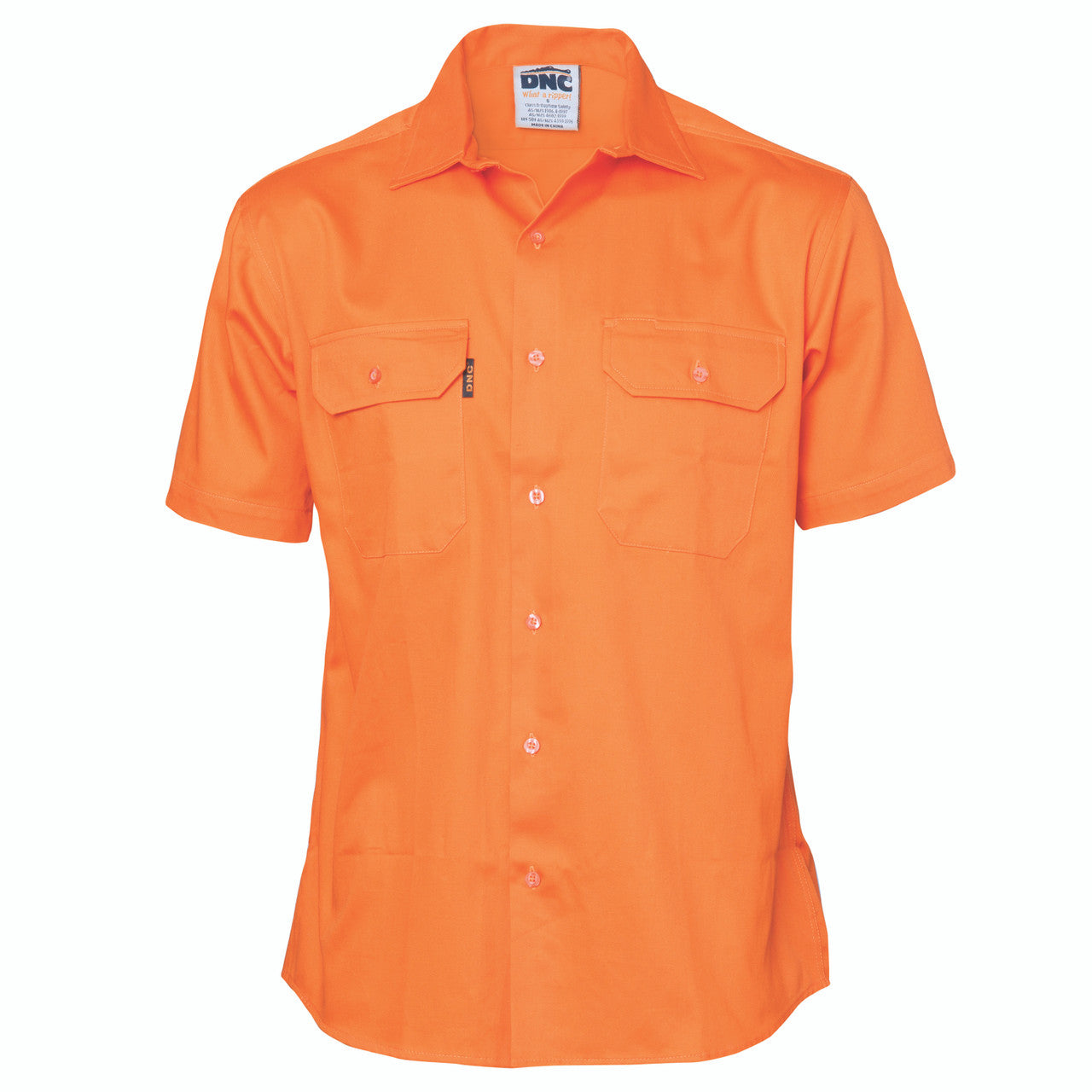 DNS Cotton Drill Work Shirt - Short Sleeve