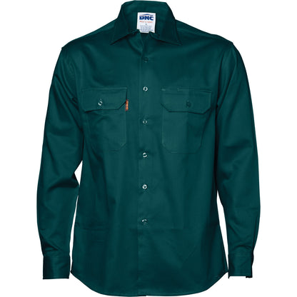 DNC Cotton Drill Work Shirt - Long Sleeve 3202
