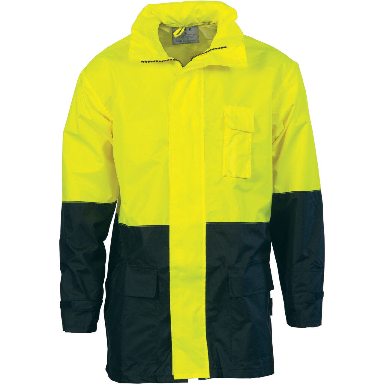 DNC HiVis Two Tone Light weight Rain Jacket 3877