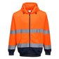 B317 - Hi-Vis Two-Tone Zipped Hoody