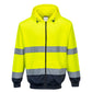 B317 - Hi-Vis Two-Tone Zipped Hoody