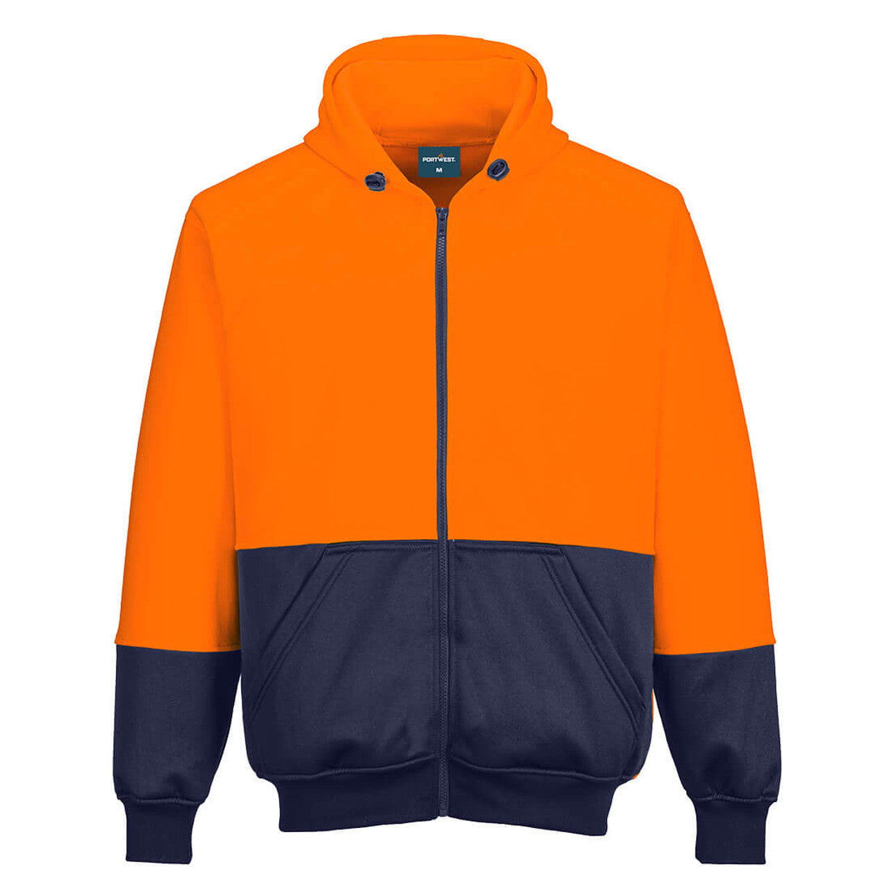 B327 - Hi-Vis Contrast Zipped Class D Hoodie