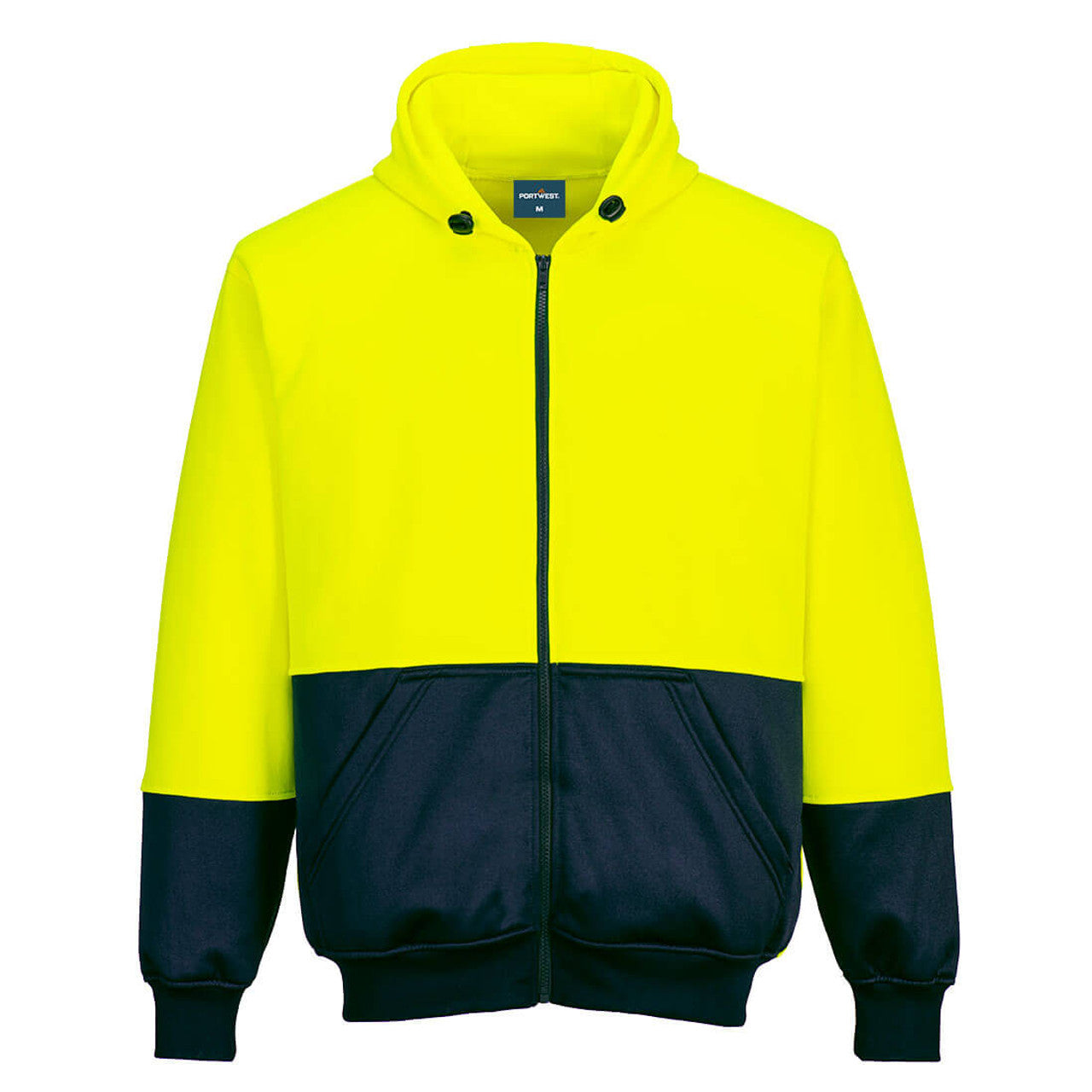 B327 - Hi-Vis Contrast Zipped Class D Hoodie