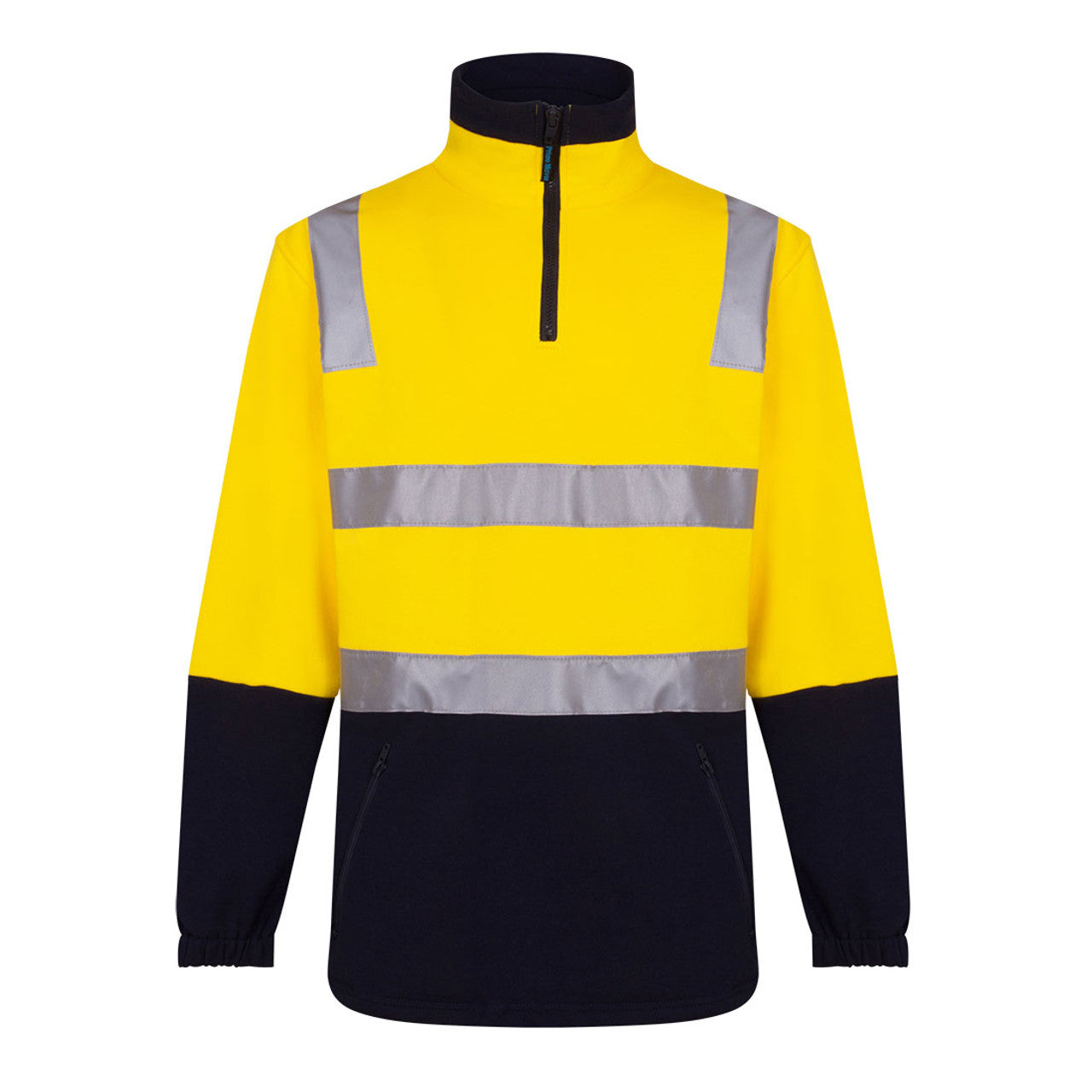 MF615 - Hi-Vis Contrast 1/4 Zip Brush Fleece