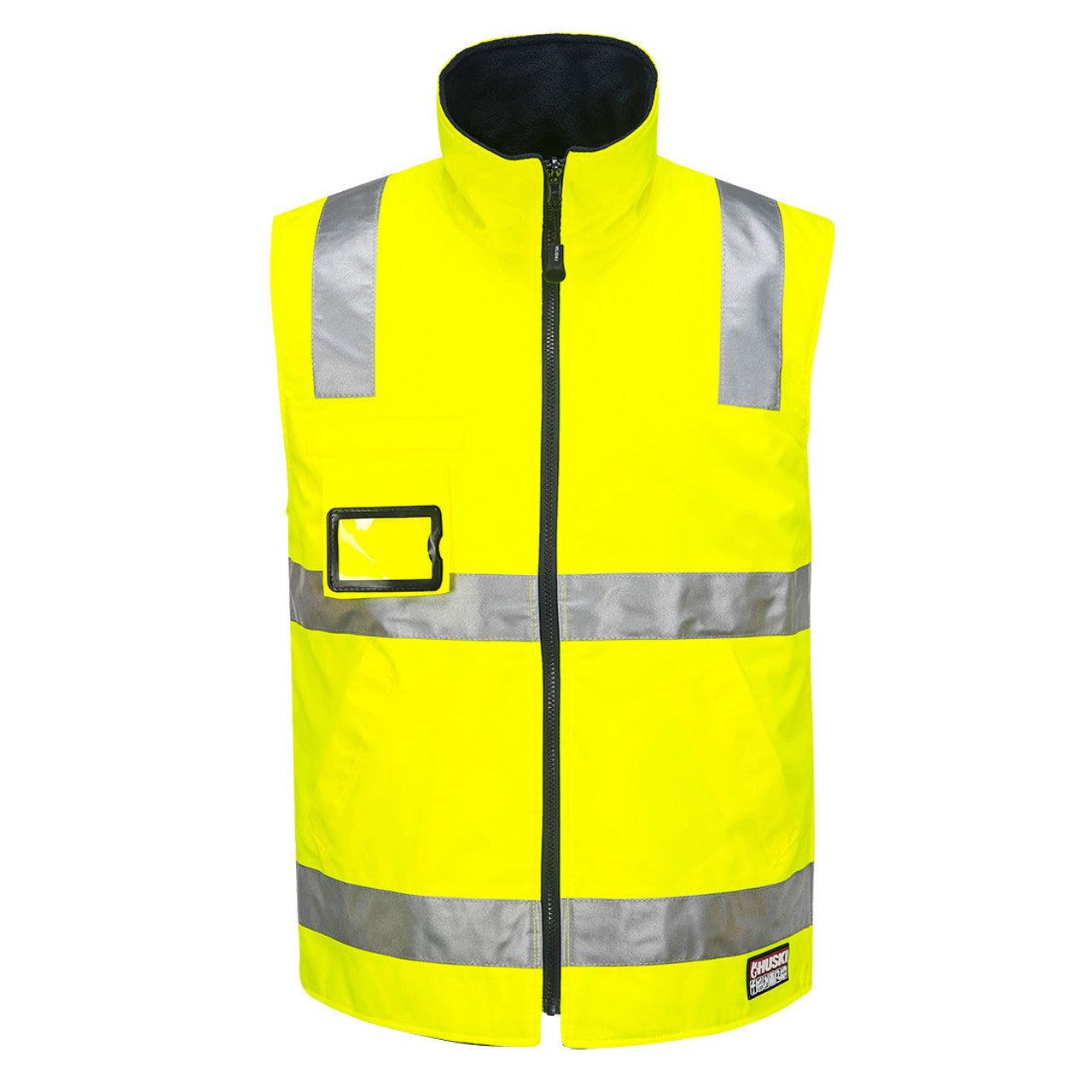 K8132 - Huski Reversible Polar Fleece Traffic Vest