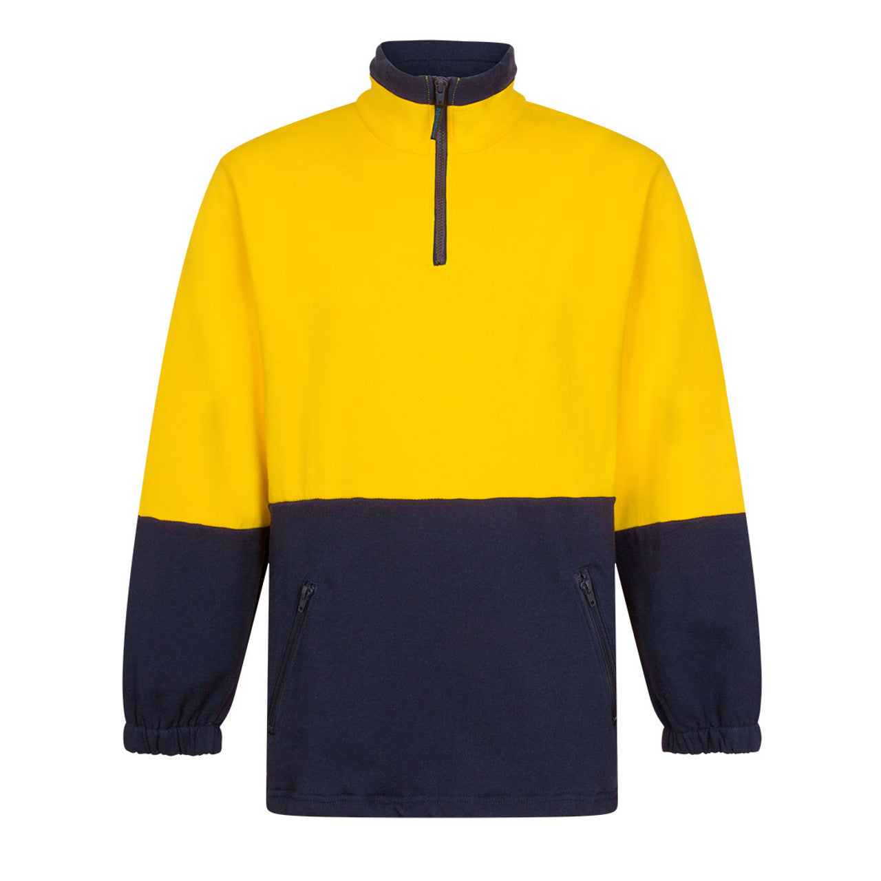 MF515 - Hi-Vis Contrast 1/4 Zip Class D Brush Fleece
