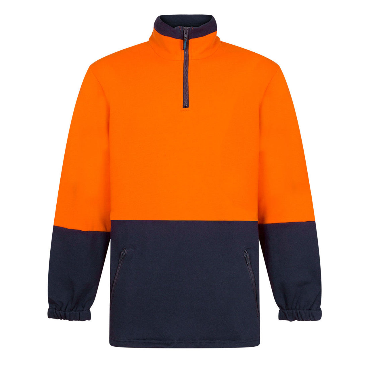 MF515 - Hi-Vis Contrast 1/4 Zip Class D Brush Fleece