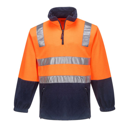 MF215 - Hi-Vis Contrast 1/4 Zip Polar Fleece