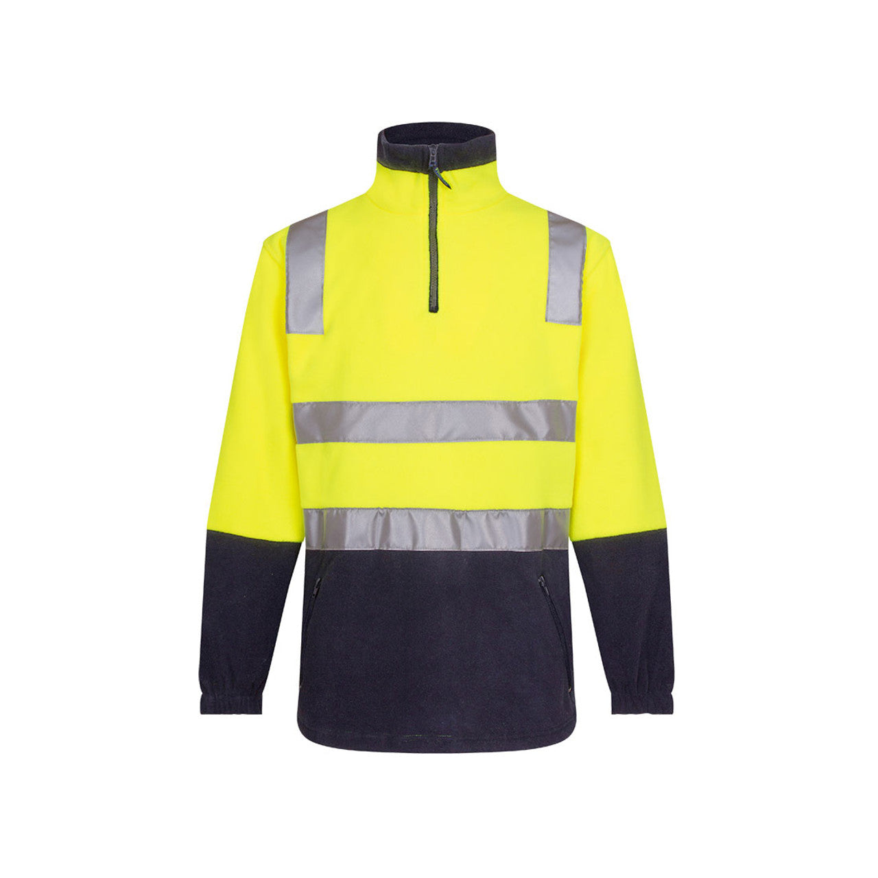 MF215 - Hi-Vis Contrast 1/4 Zip Polar Fleece