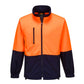 MH315 - Hi-Vis Water Repellent Contrast Zipped Class D Brush Fleece