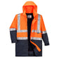 MJ208 - Hi-Vis Polar Fleece Lined Rain Jacket with Tape