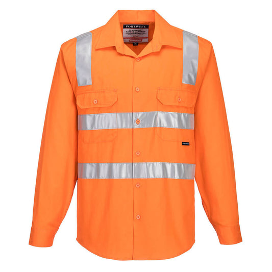 MS191 - Cotton Shirt Open Tape shoulder L/S D&N