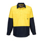 MC801 - Hi-Vis Two Tone Lightweight Long Sleeve Closed Front Shirt