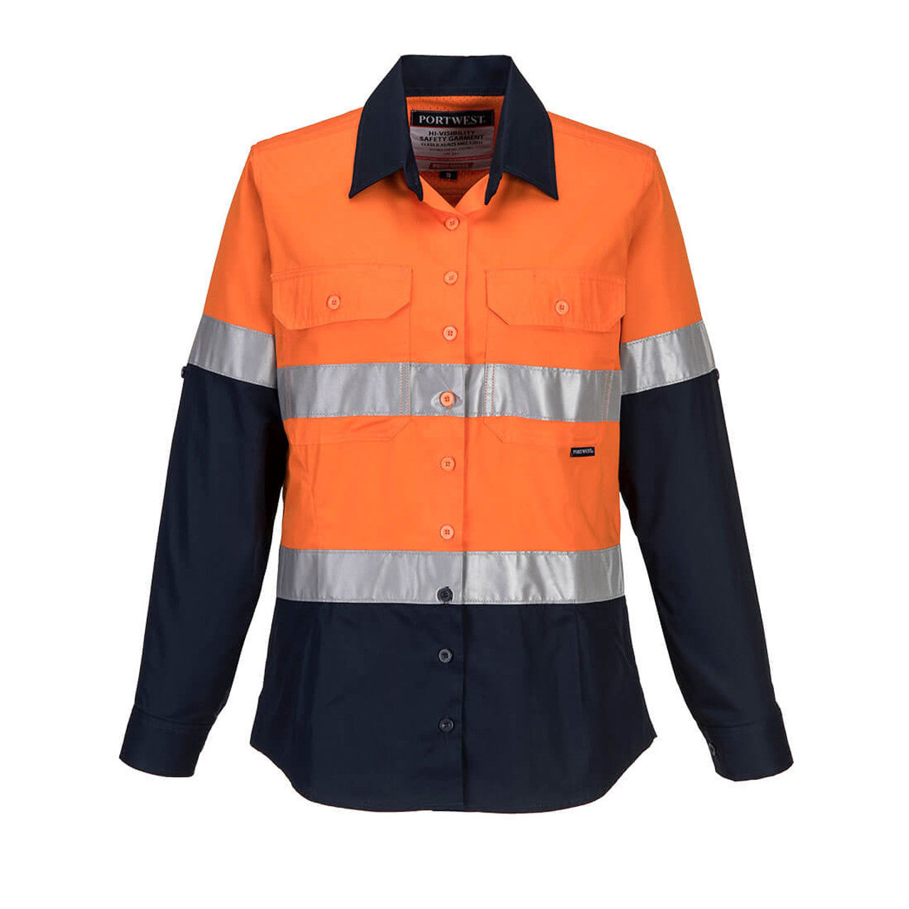ML808 - Women's 2 Tone Lightweight Long Sleeve Shirt with Tape